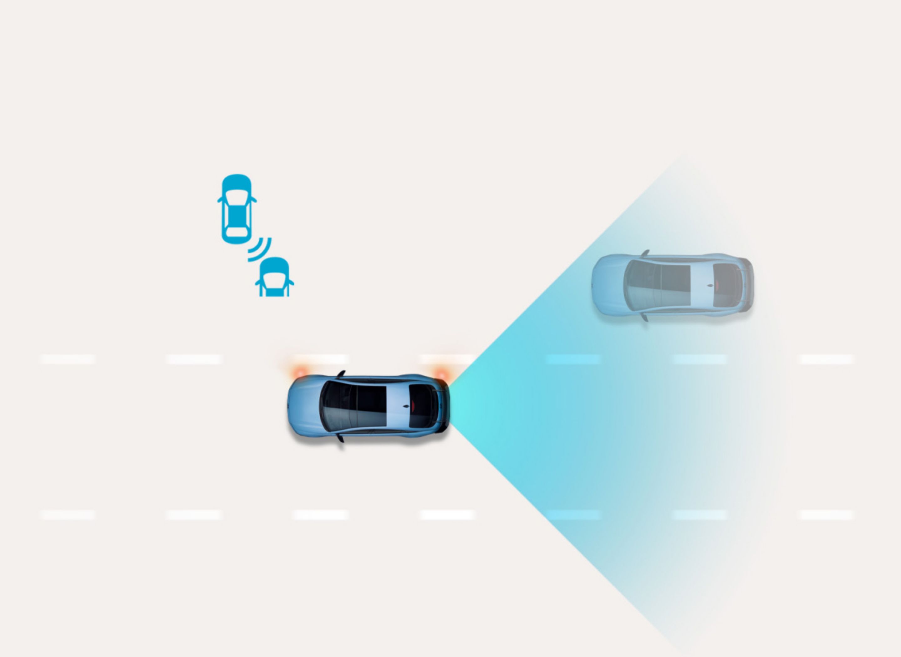 Aktív holttérfigyelő rendszer: a Hyundai IONIQ 6 N észleli a szomszédos sávokban közlekedő járműveket, és figyelmeztet, mielőtt sávot váltanánk.