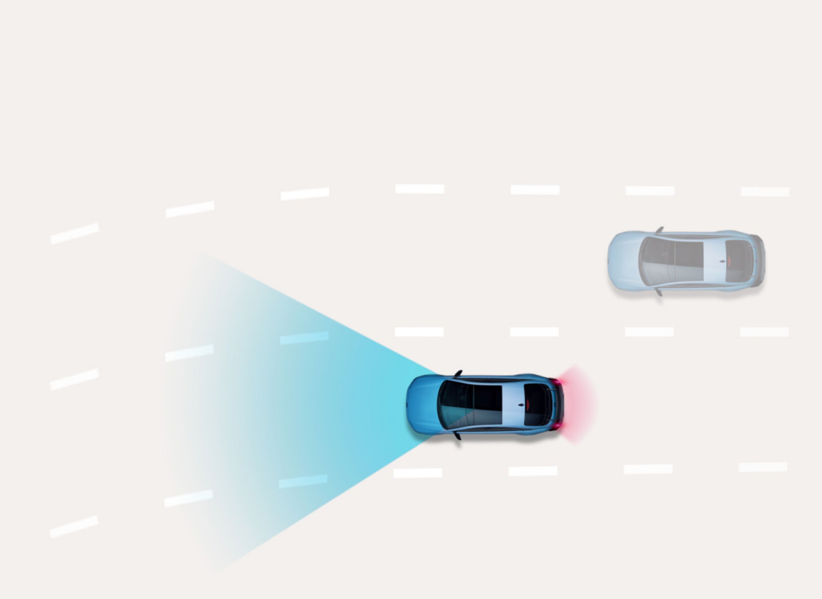 Navigációs alapú intelligens távolságtartó automata: a Hyundai IONIQ 6 N többsávos úton haladva elülső érzékelőire támaszkodva szabályozza a sebességét.